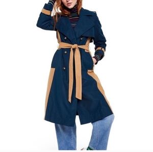 La Ligne @ Target Navy and Tan Trench Coat